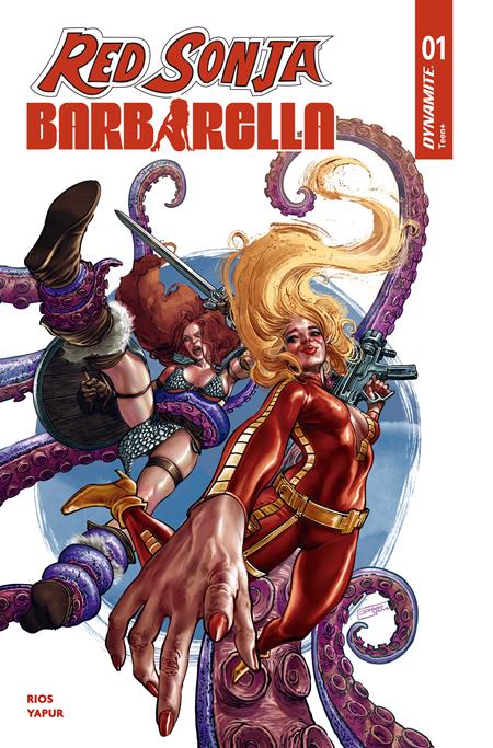 RED SONJA BARBARELLA #1 CVR N INC 1:10 DIEGO YAPUR FOIL VAR (NET)