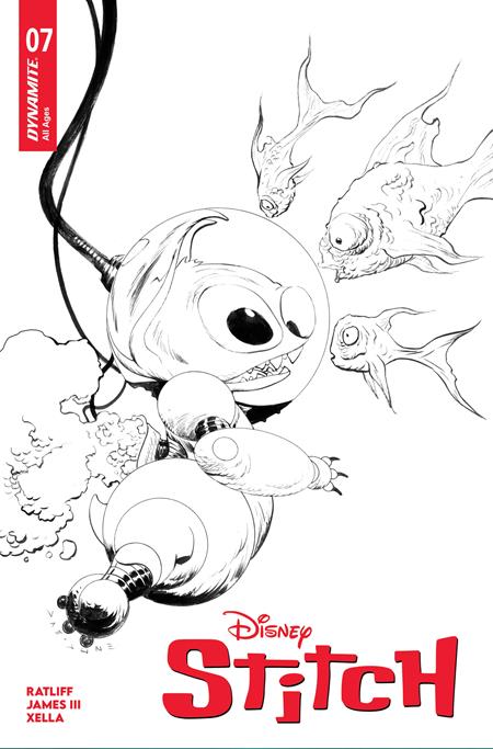 STITCH #7 CVR E INC 1:10 JAE LEE LINE ART VAR