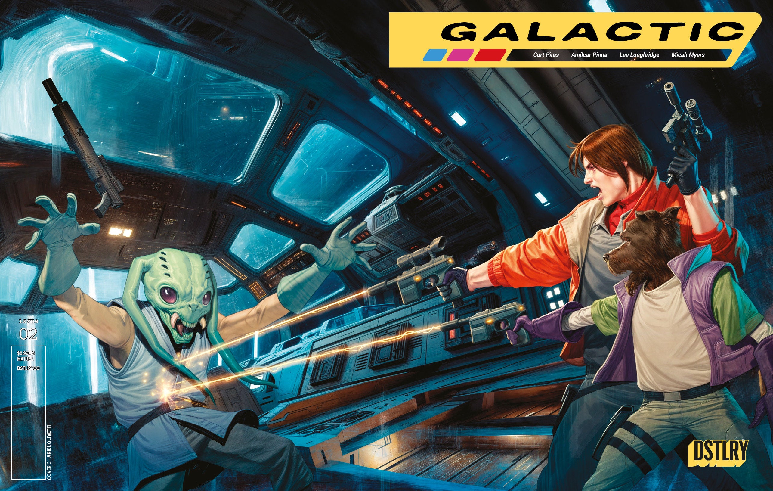 GALACTIC #2 CVR C ARIEL OLIVETTI 5 COPY VARIANT 1:5