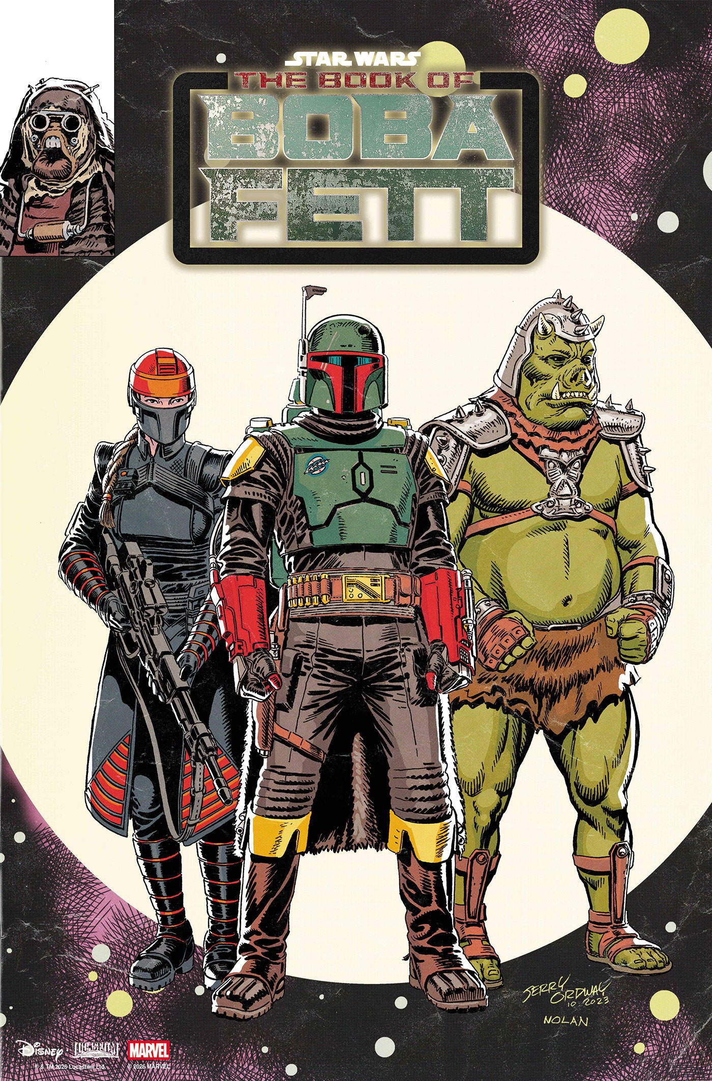 STAR WARS: THE BOOK OF BOBA FETT #1 JERRY ORDWAY VARIANT 1:25