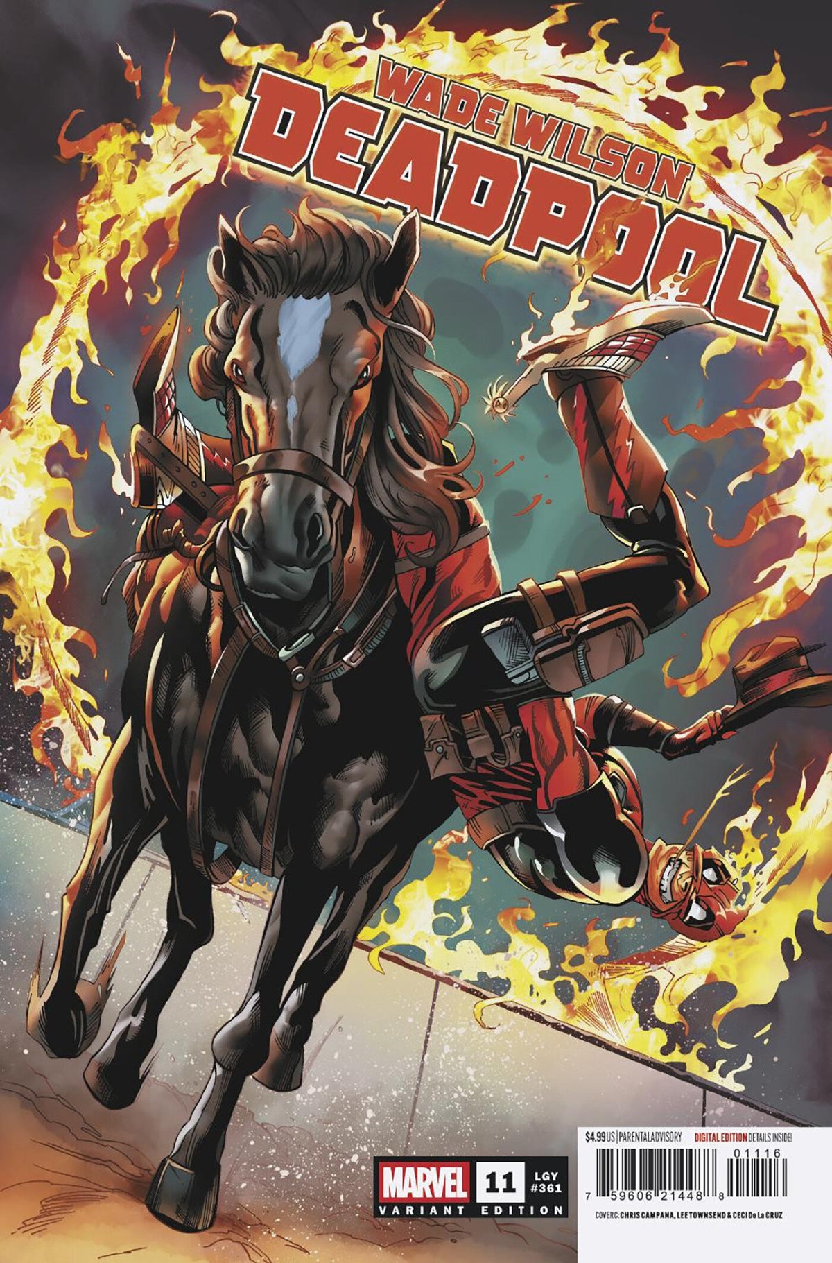 WADE WILSON: DEADPOOL #11 COVER C CHRIS CAMPANA 1:25 VARIANT