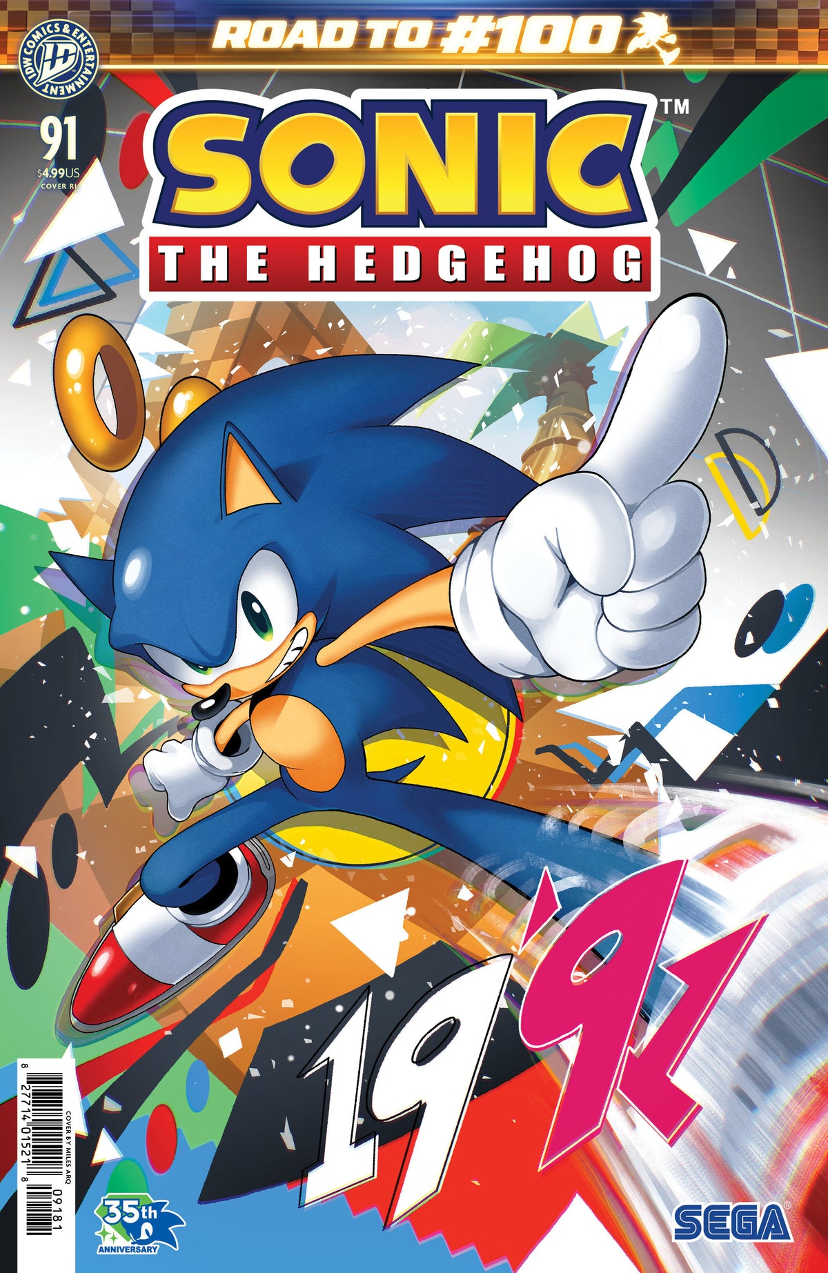 Sonic the Hedgehog #91 Variant RI (1:50) (Arq)