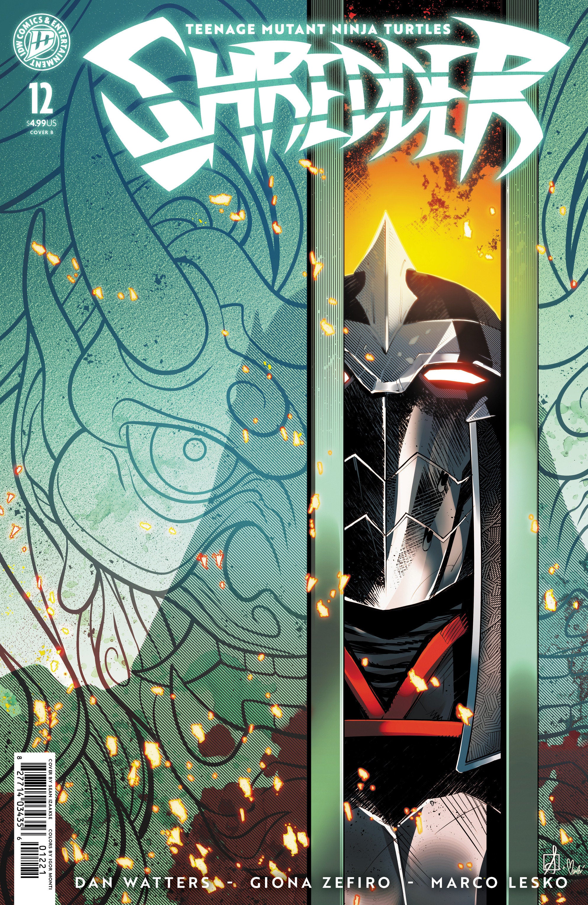 Teenage Mutant Ninja Turtles: Shredder #12 Variant B (Izaakse)
