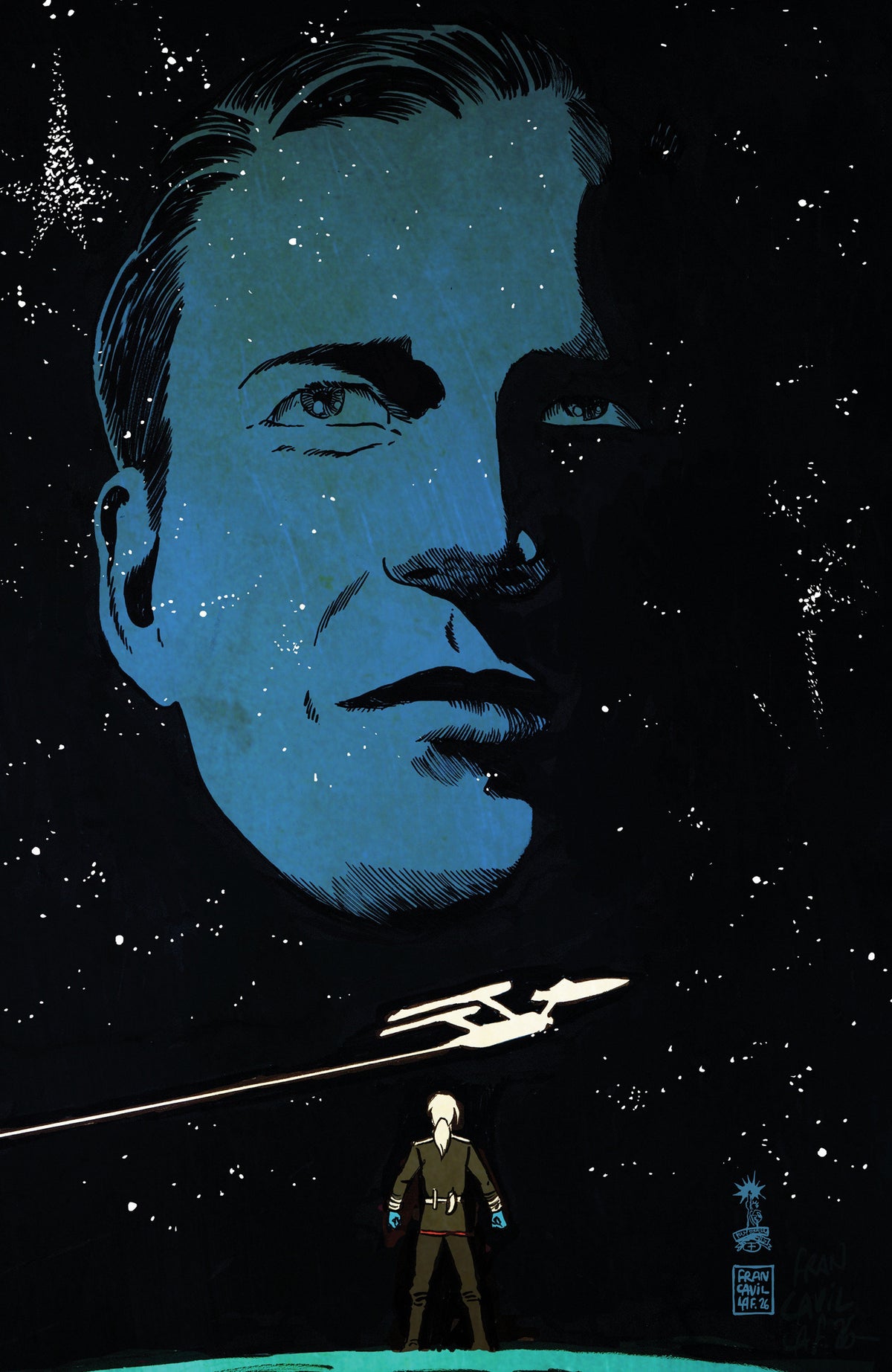 Star Trek: The Last Starship #12 Variant RI (1:10) (Francavilla Full Art)