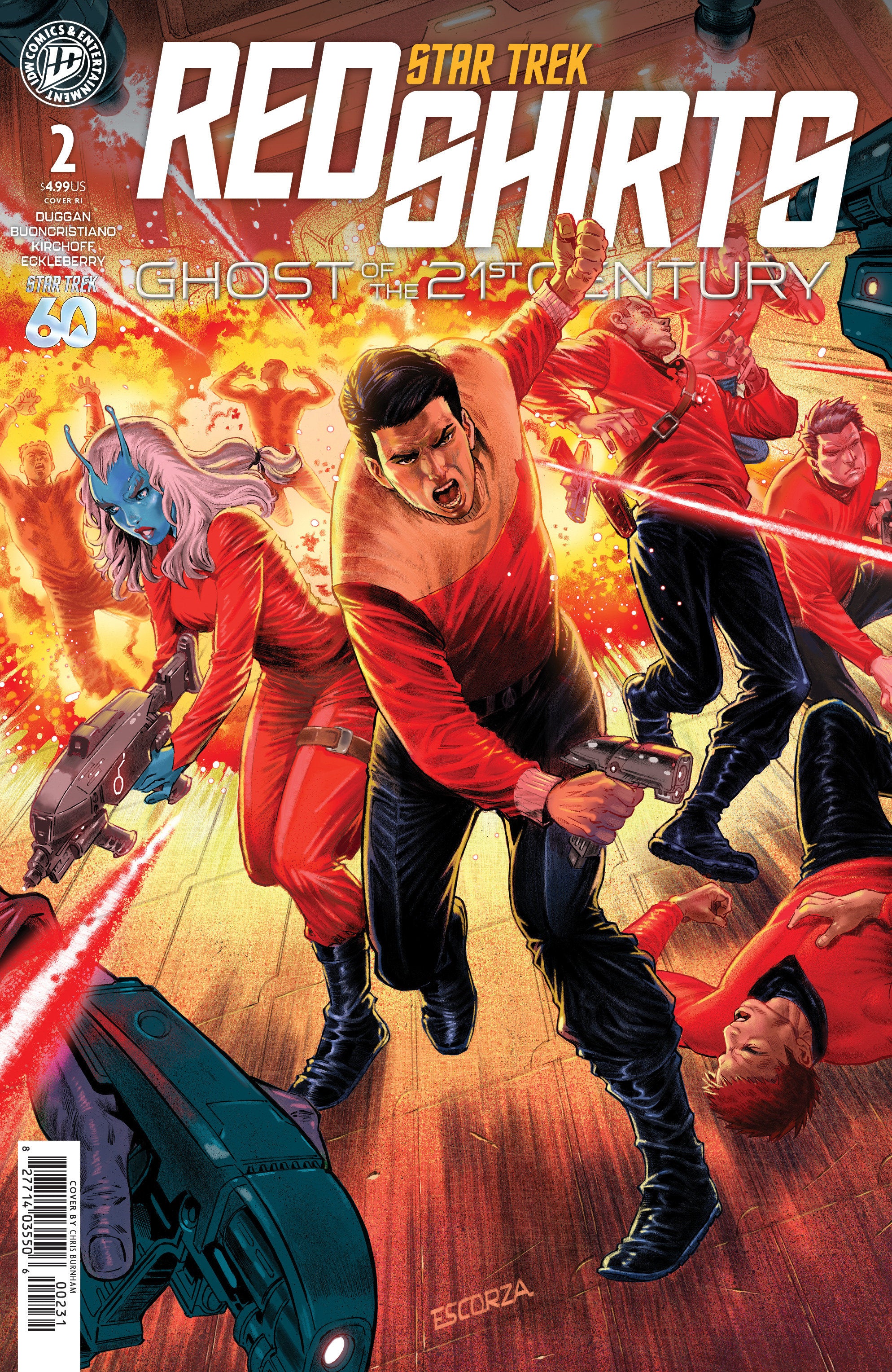 Star Trek: Red Shirts--Ghost of the 21st Century #2 Variant RI (1:10) (Escorza Brothers)