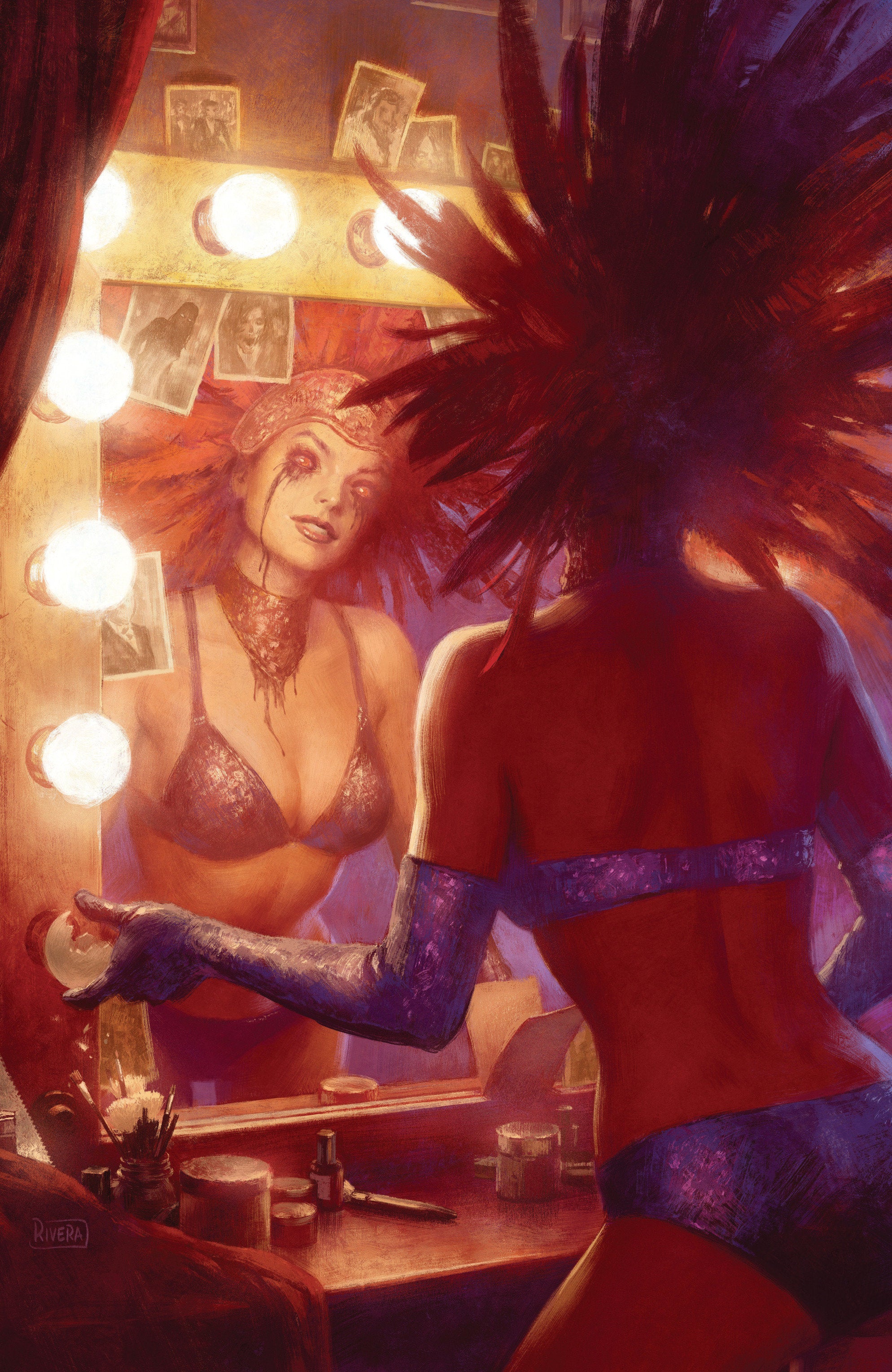 Hello Darkness #25 H 1:25 INCV Variant (Full Art, Rivera)
