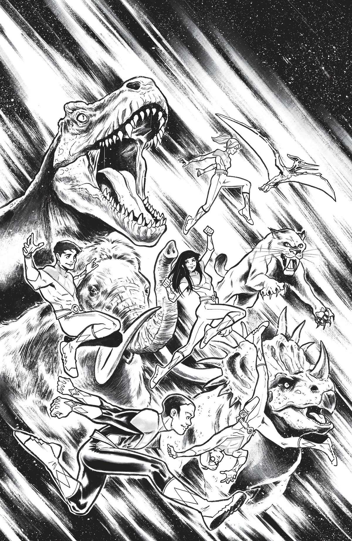 Mighty Morphin Power Rangers (2026) #6 H 1:25 INCV Variant (Full Art, Campana)