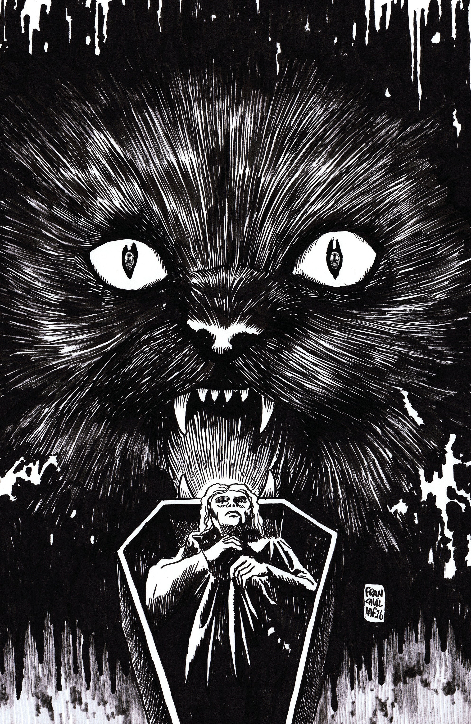Stuff of Nightmares: The Cat in the Coffin #1 I Unlimited Variant (Full Art, Francavilla)