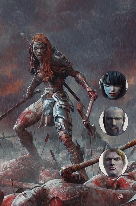 GIANT SIZED SAVAGE TALES (ONE SHOT) CVR K INC 1:15 BJORN BARENDS RED SONJA VIRGIN VAR