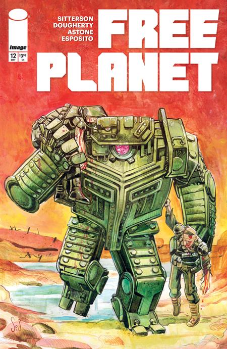 FREE PLANET #12 CVR B JED DOUGHERTY VAR