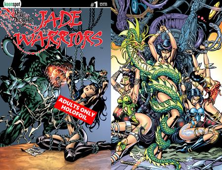 JADE WARRIORS #1 CVR D MIKE DEODATO ADULTS ONLY HOLOFOIL FLIP VAR (MR)
