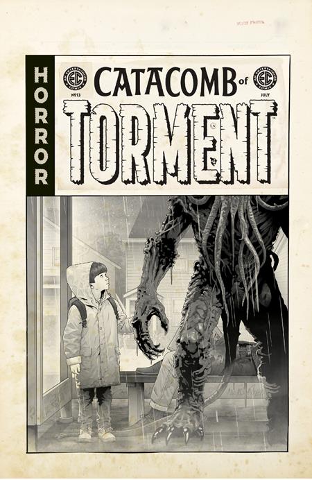 EC CATACOMB OF TORMENT #13 CVR D INC 1:20 DANNY LUCKERT B&W ARTIST EDITION VAR