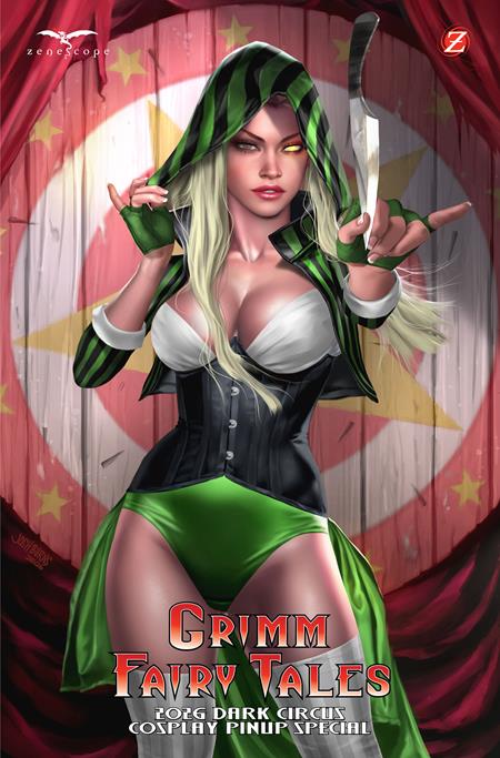 Grimm Fairy Tales: 2026 Dark Circus Cosplay Pinup Special #1B Josh Burns