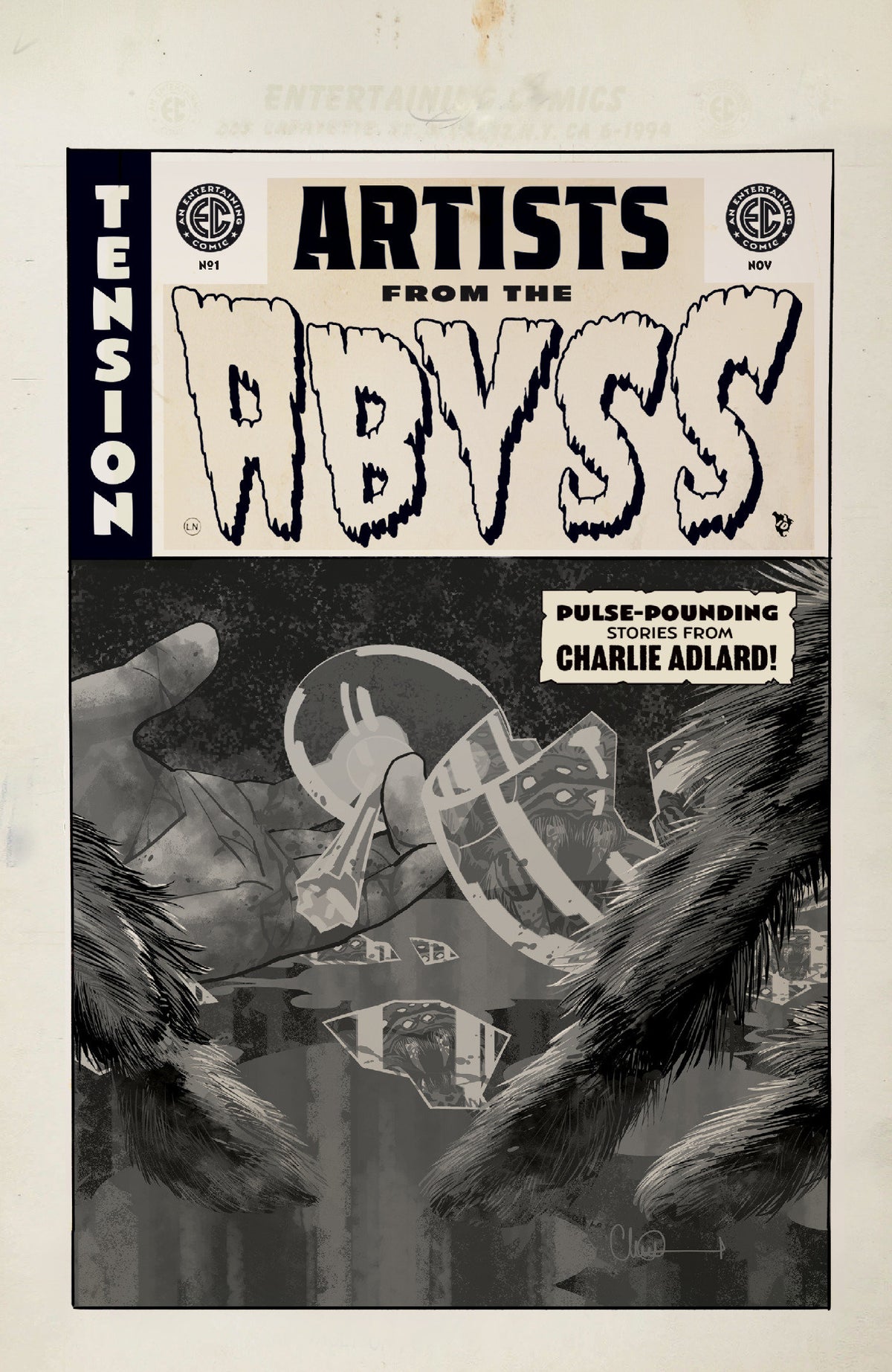 EC Artists from the Abyss Charlie Adlard #1 (One-Shot) Cover B Charlie Adlard B&W Artist Edition 1:20 Var