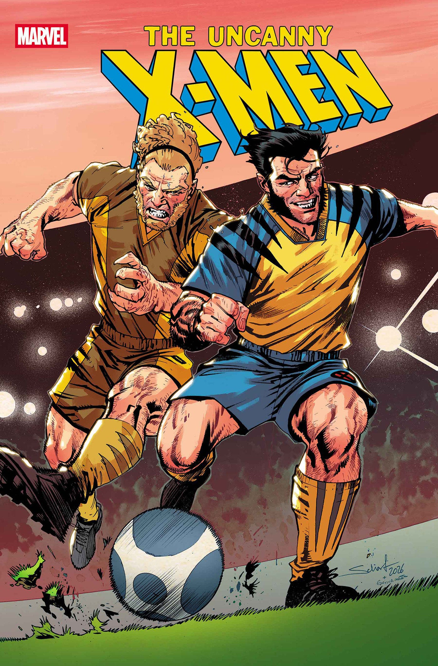 UNCANNY X-MEN #29 JONAS SCHARF MARVEL SOCCER VARIANT
