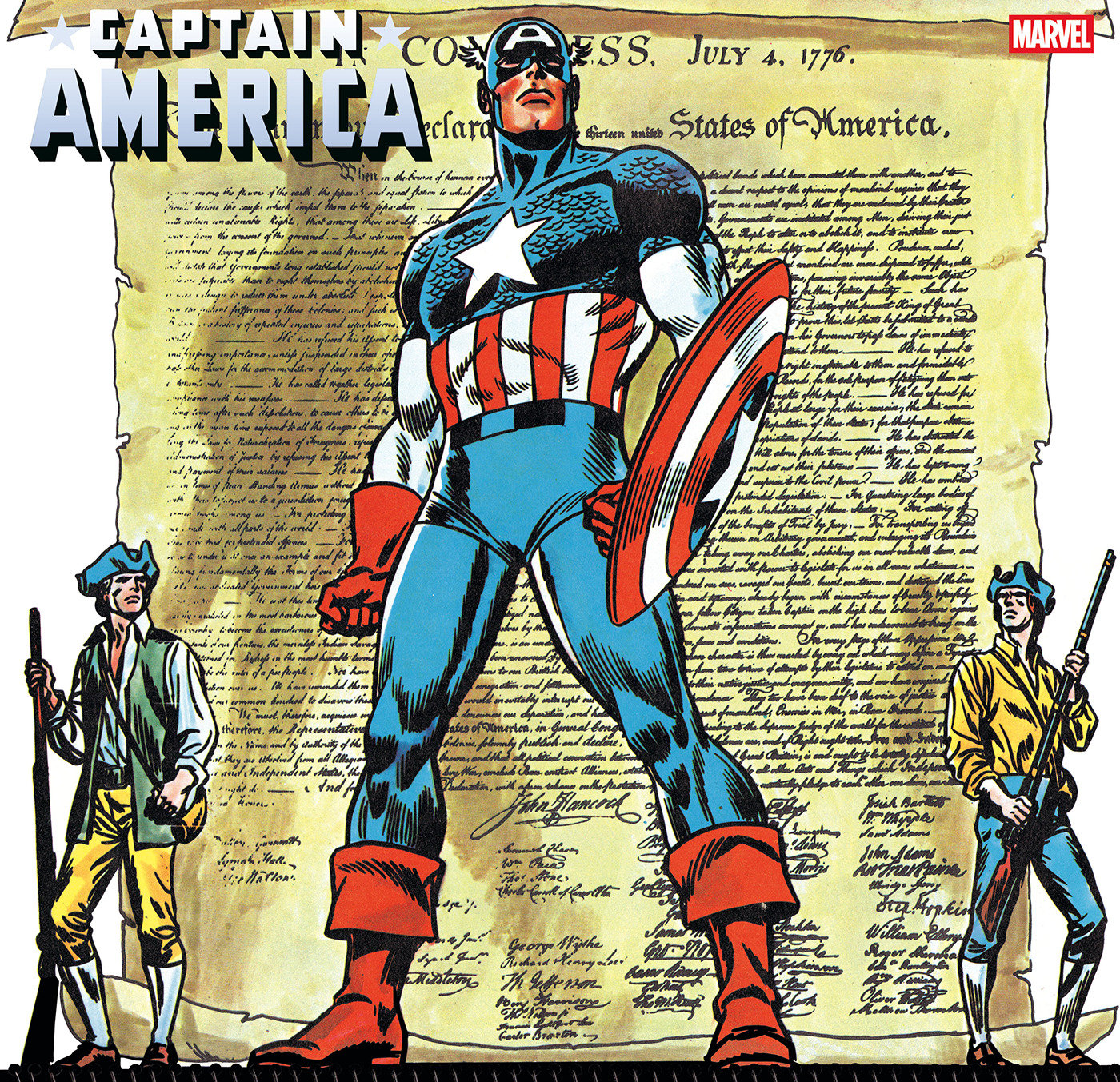 CAPTAIN AMERICA #13 JOHN ROMITA SR. BICENTENNIAL CALENDAR HIDDEN GEM VARIANT [ARM] 1:50
