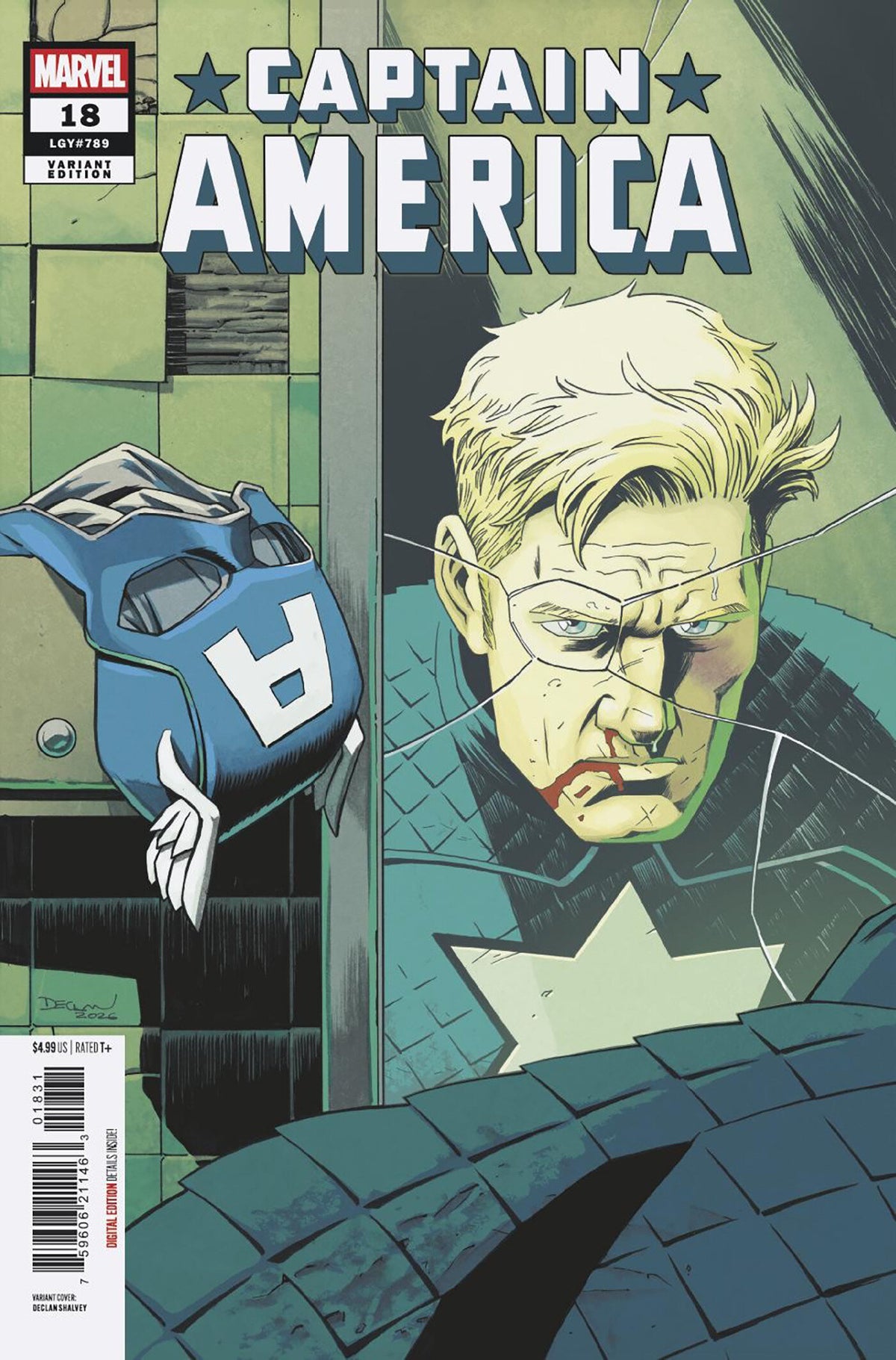 CAPTAIN AMERICA #18 DECLAN SHALVEY VARIANT