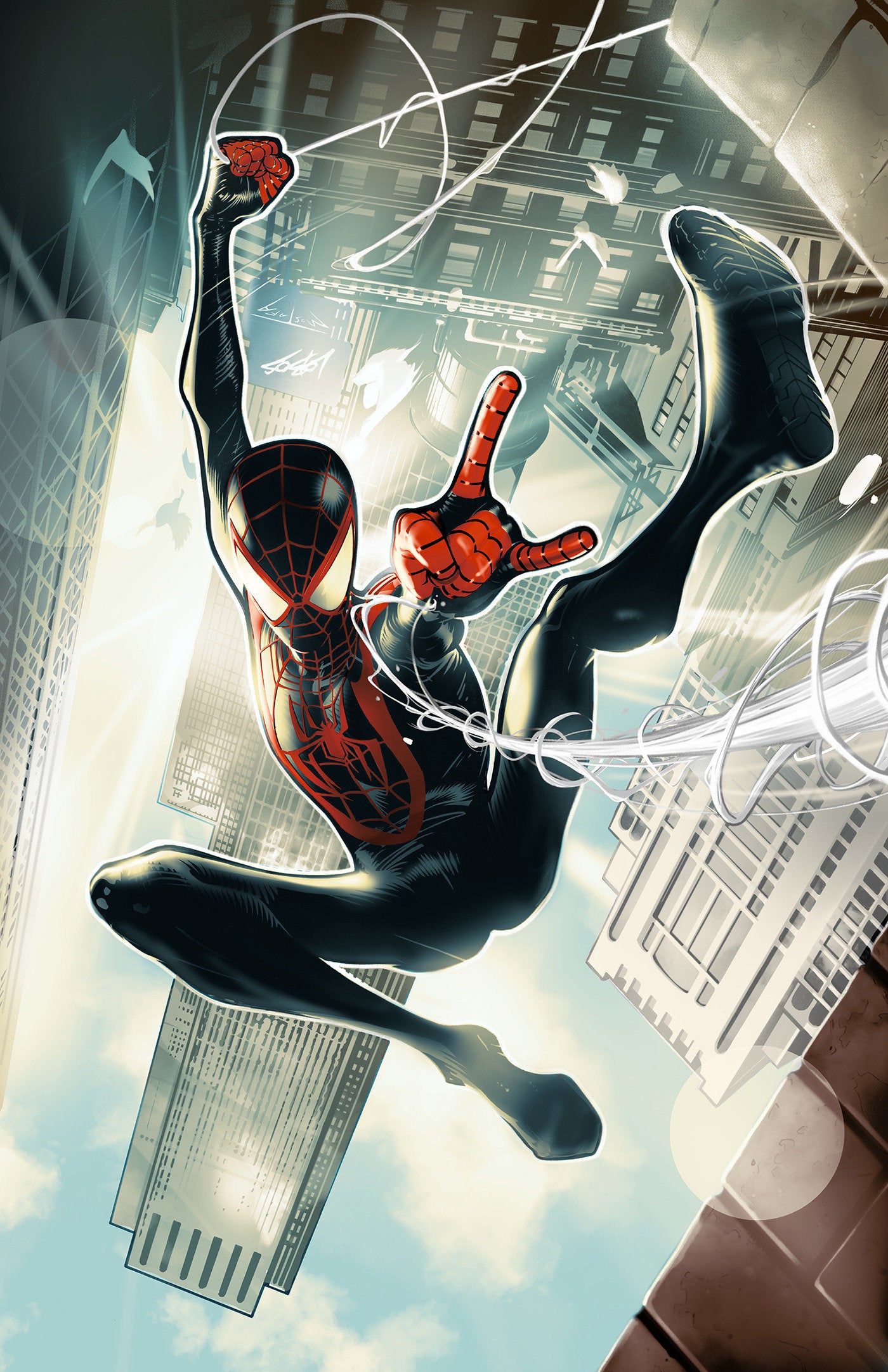 MILES MORALES: SPIDER-MAN #1 PABLO VILLALOBOS VIRGIN VARIANT 1:100