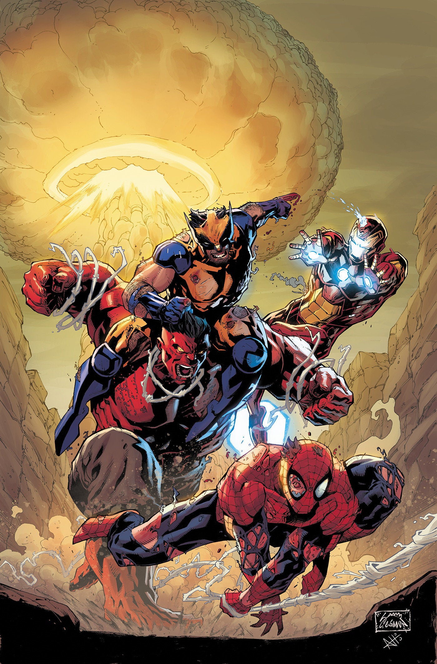 AVENGERS: ARMAGEDDON #1 RYAN STEGMAN RATIO VIRGIN 2ND PRINTING VARIANT 1:25