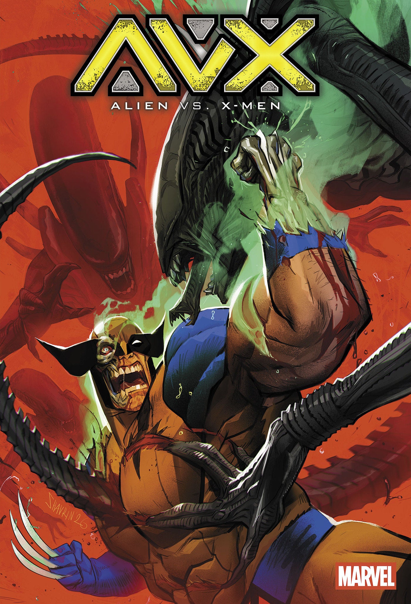 ALIEN VS. X-MEN #1 IVAN SHAVRIN VARIANT (1:25)