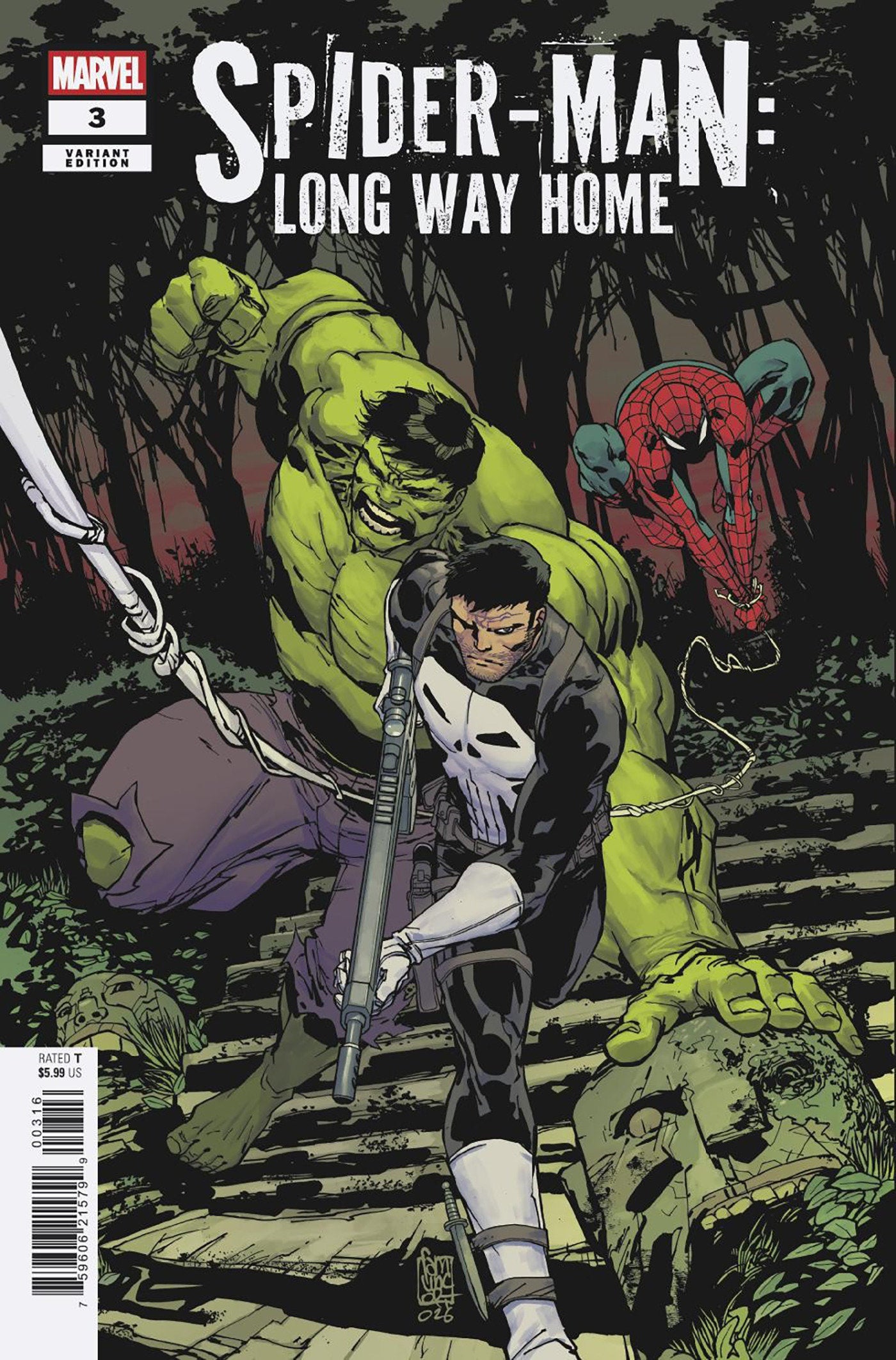 SPIDER-MAN: LONG WAY HOME #3 GIUSEPPE CAMUNCOLI VARIANT (1:25)