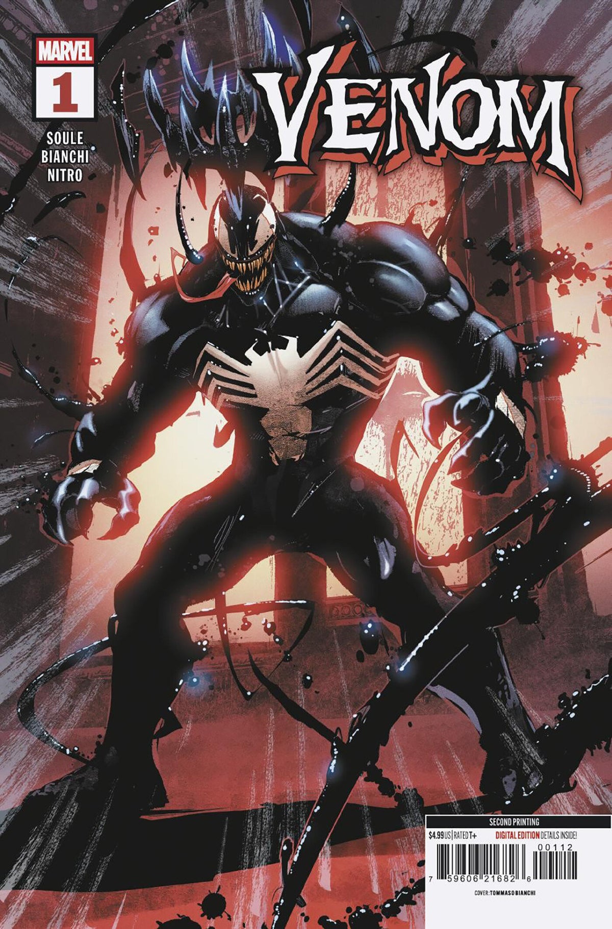 VENOM #1 TOMMASO BIANCHI 2ND PRINTING VARIANT