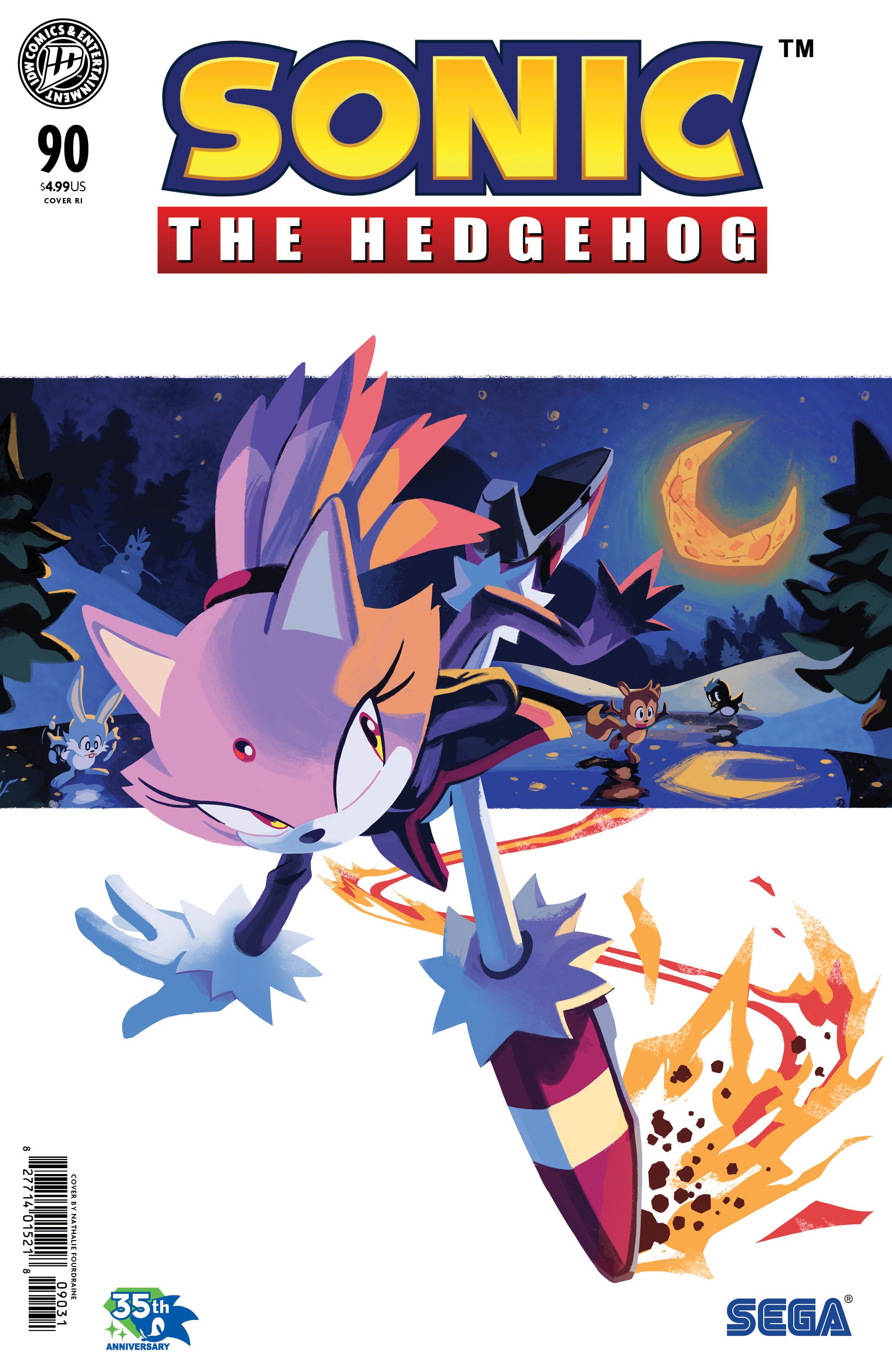 Sonic the Hedgehog #90 Variant RI (1:15) (Fourdraine)