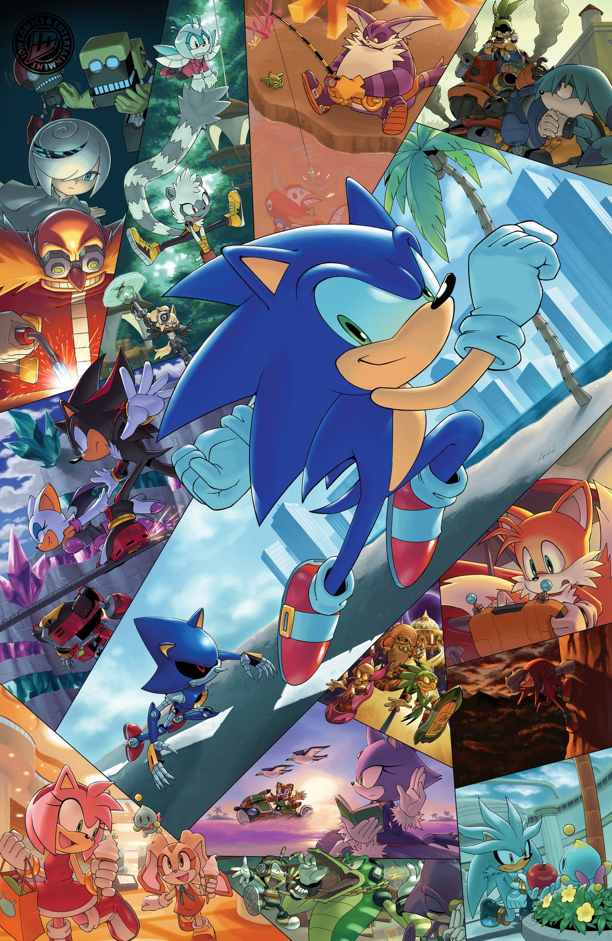 Sonic the Hedgehog #91 Variant RI ( (1:25)) (Hammerstrom Full Art)
