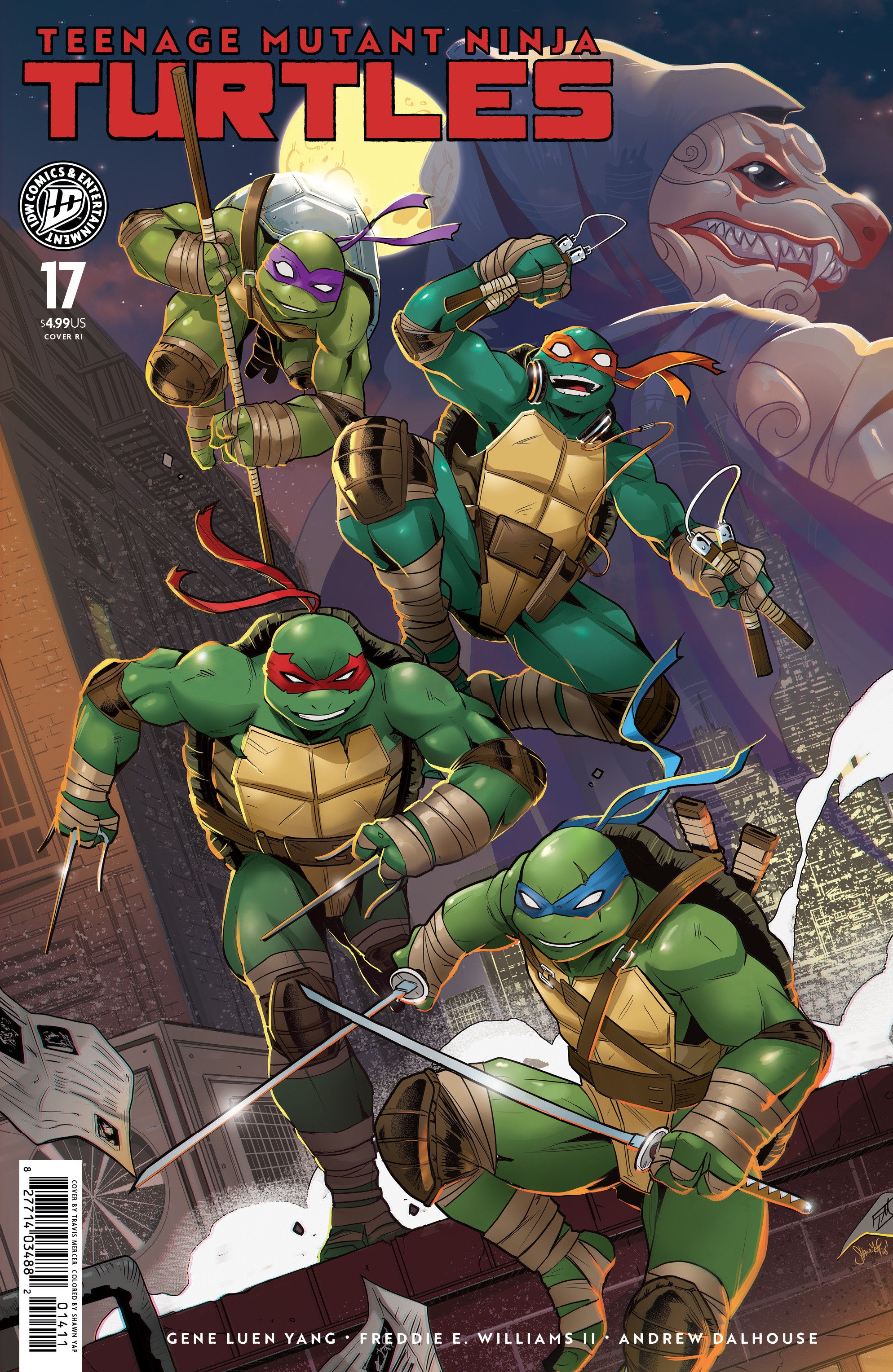 Teenage Mutant Ninja Turtles #17 Variant RI (Mercer) 1:25