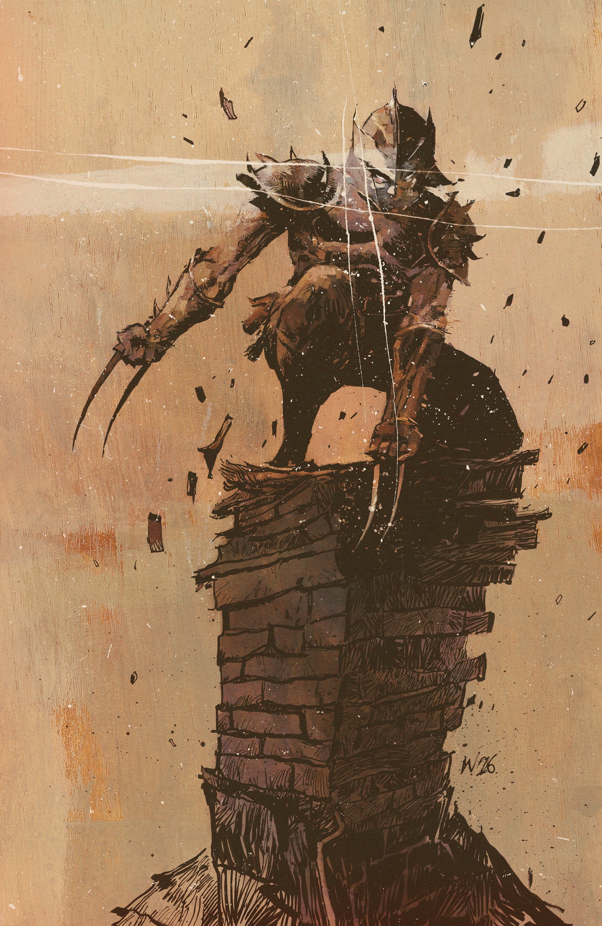 Teenage Mutant Ninja Turtles: Shredder #11 Variant RI (1:25) (Wood Full Art)