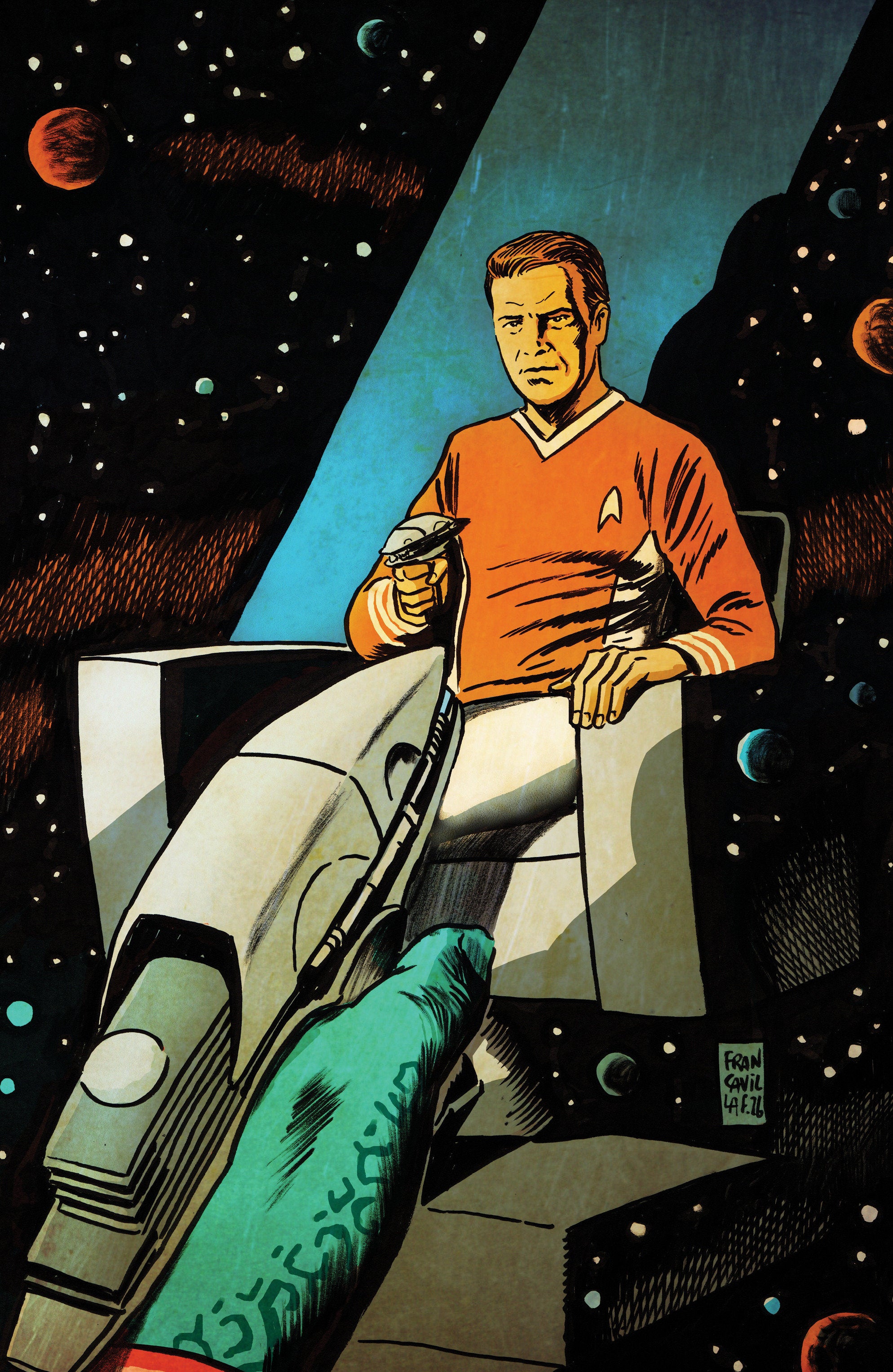 Star Trek: The Last Starship #9 Variant RI (1:10) (Francavilla Full Art)