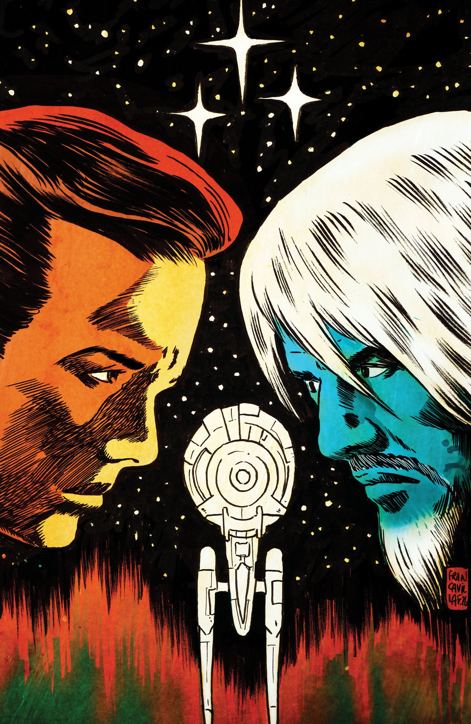Star Trek: The Last Starship #10 Variant RI (1:10) (Francavilla Full Art)