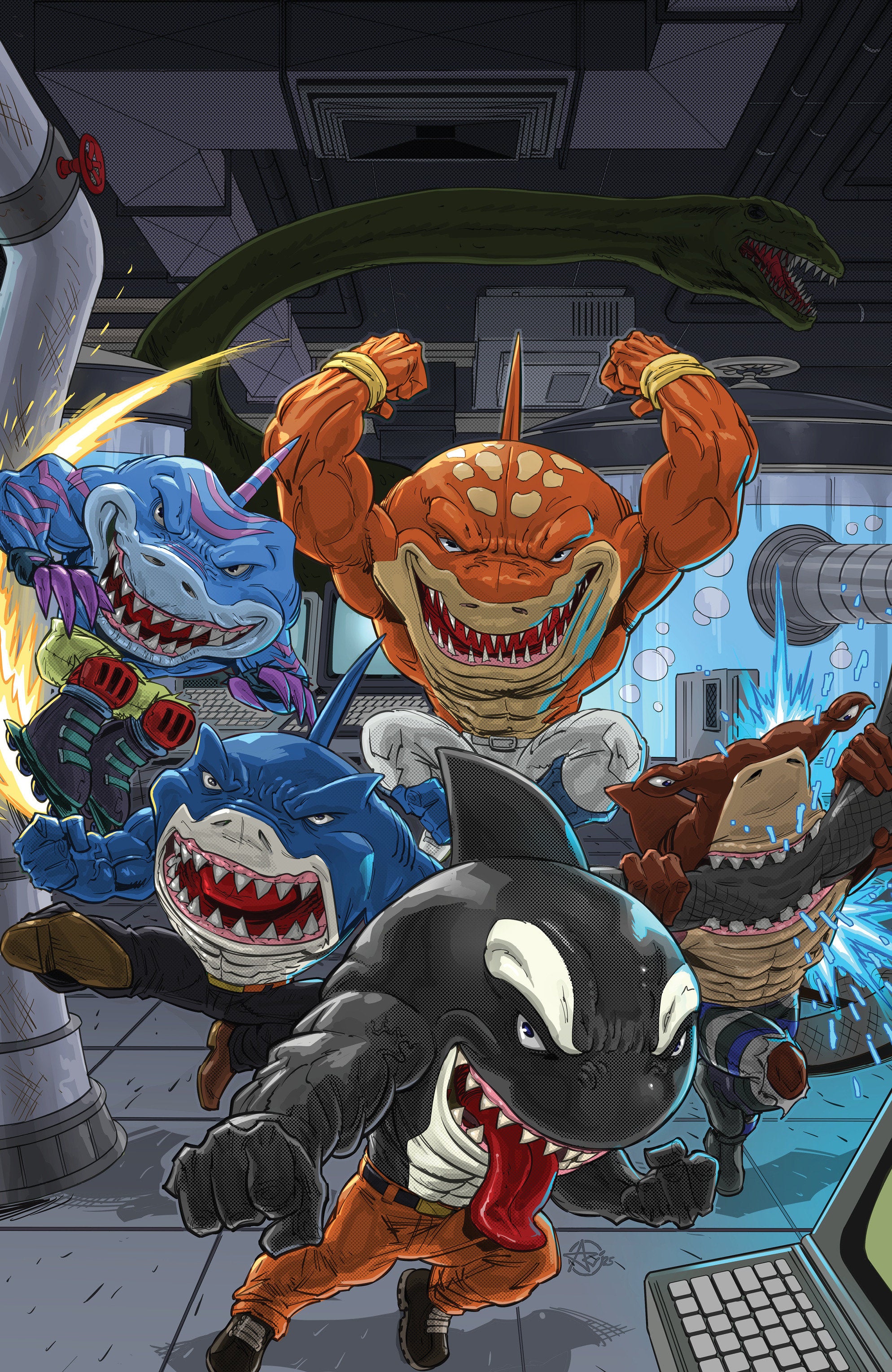 Street Sharks: Annual 2026 Variant RI (25) (Medel Full Art)