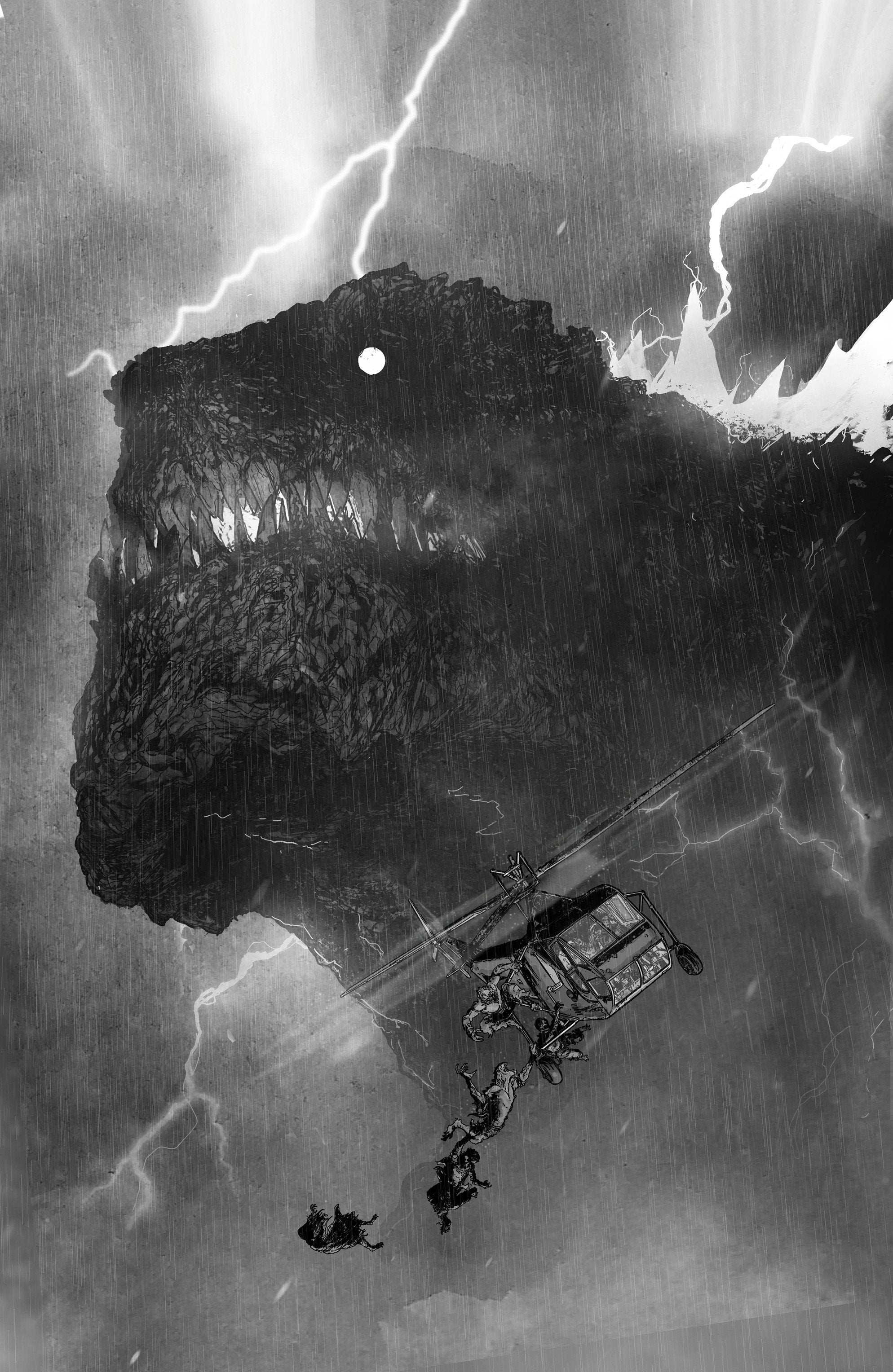 The Horror of Godzilla [Kai-Sei Era] #2 Variant RI (1:10) (Jones B&W Full Art)