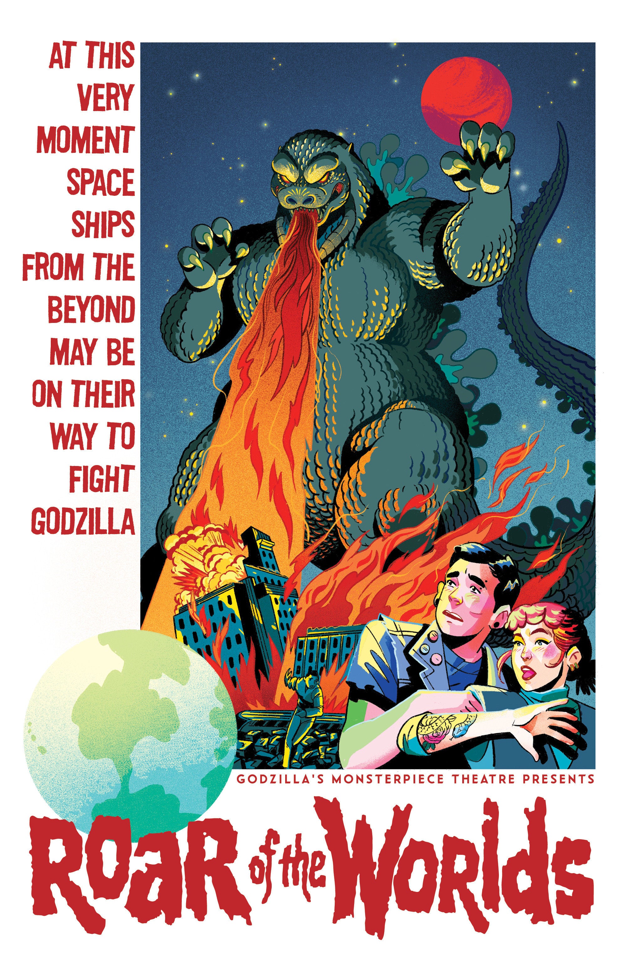 Godzilla's Monsterpiece Theatre Presents: Roar of the Worlds Variant RI ( 1:10) (Goux)