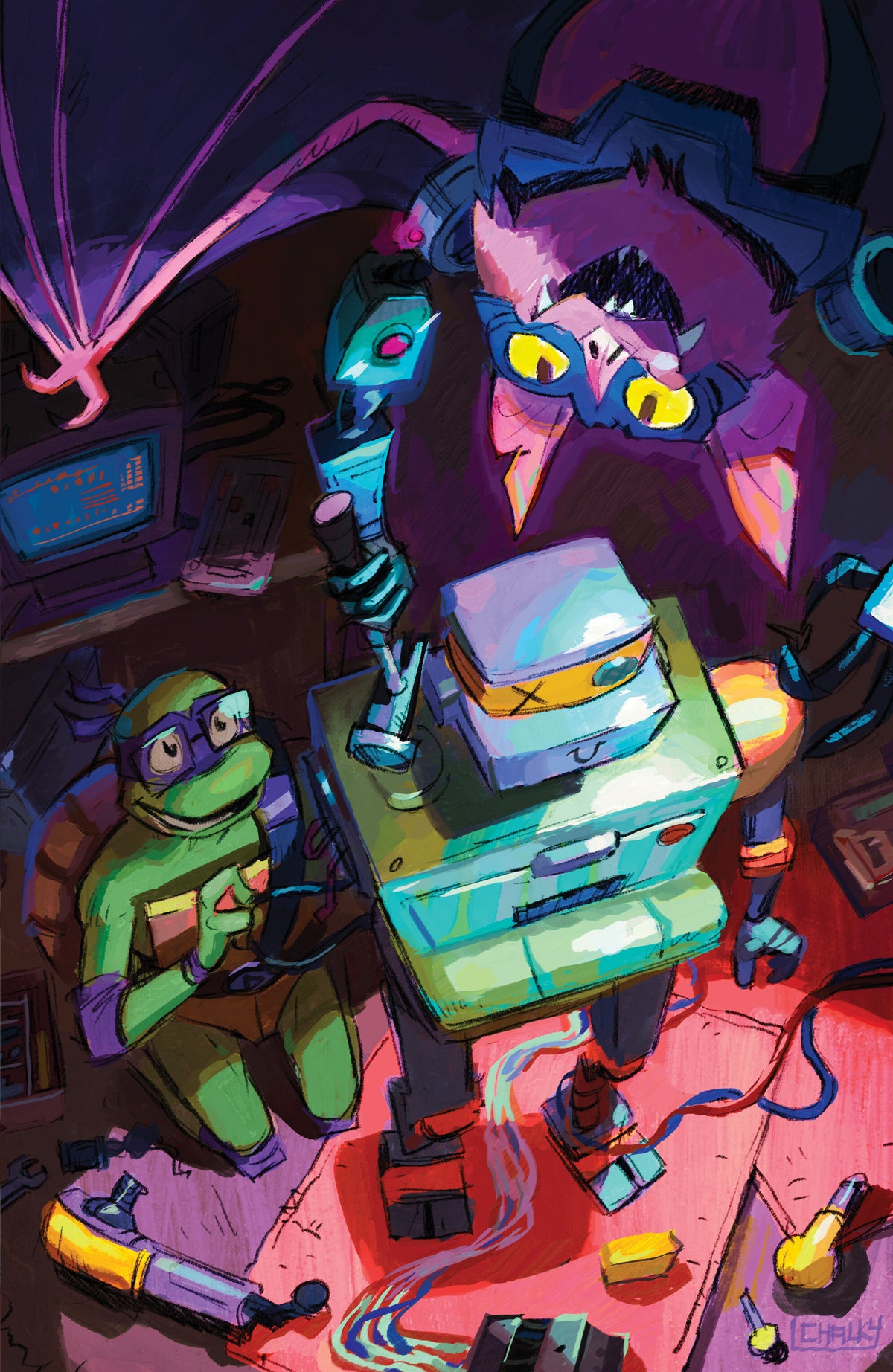 Tales of the Teenage Mutant Ninja Turtles: Tear in Time #1 Variant RI (1:10) (Chalky Wong Hobby Set Full Art)