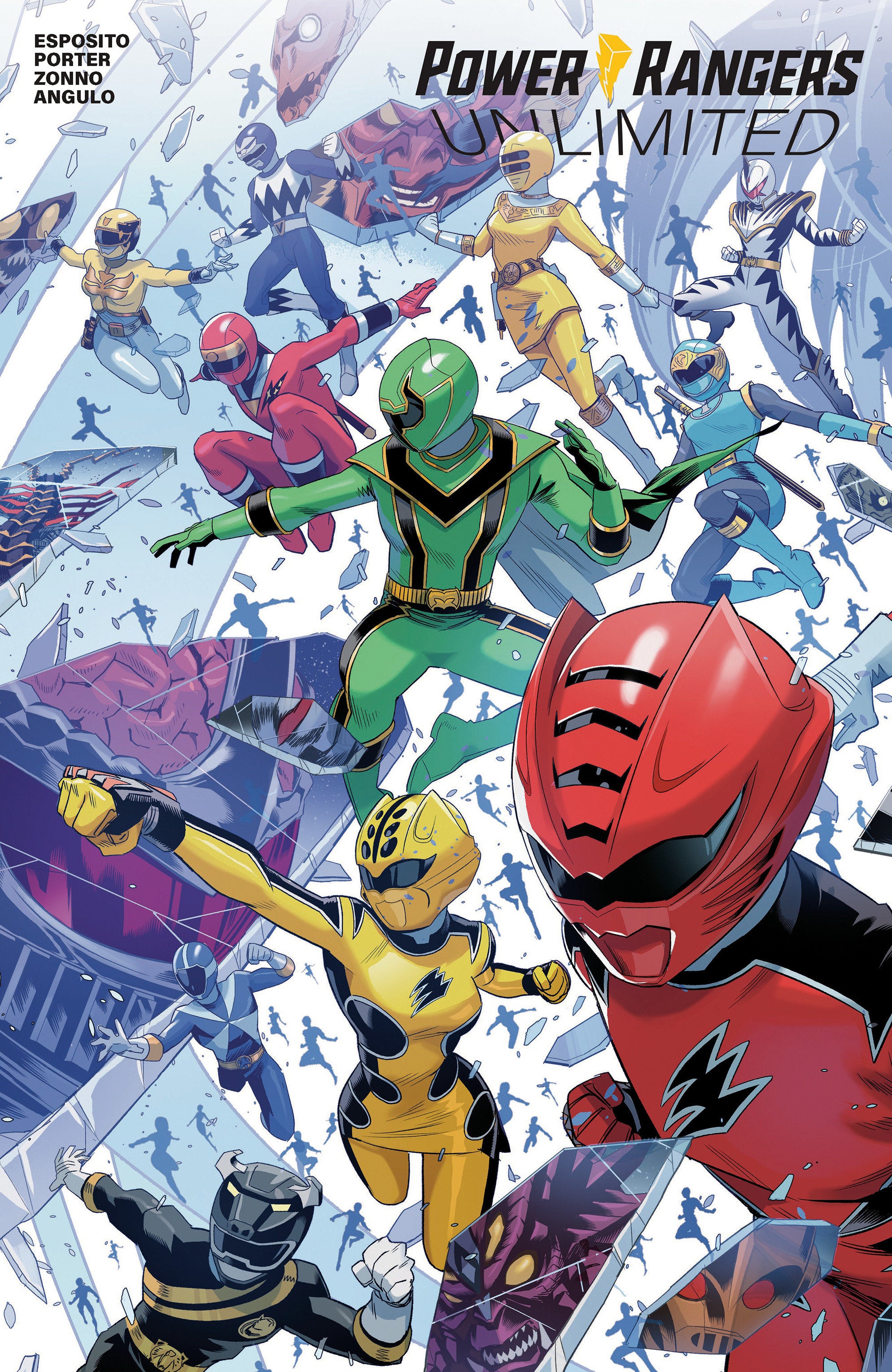 Power Rangers Unlimited #1 C Every Ranger Ever Cardstock Connecting Variant (Full Art, Zonno)