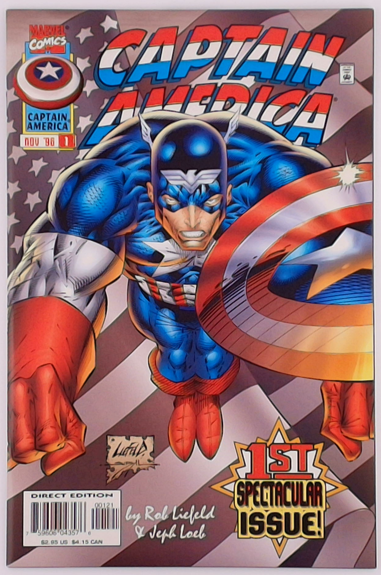 Captain America v.2 #1B Rob Liefeld Variant Cover