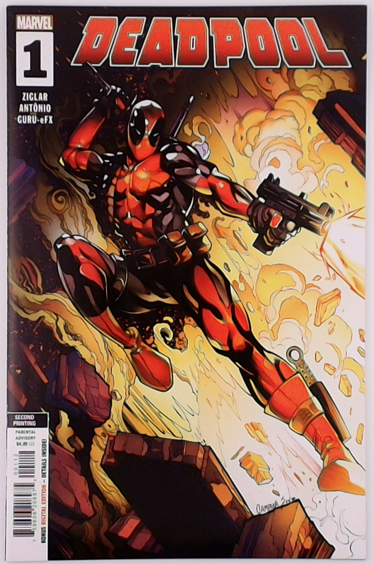 Deadpool v.9 #1W 2nd Printing