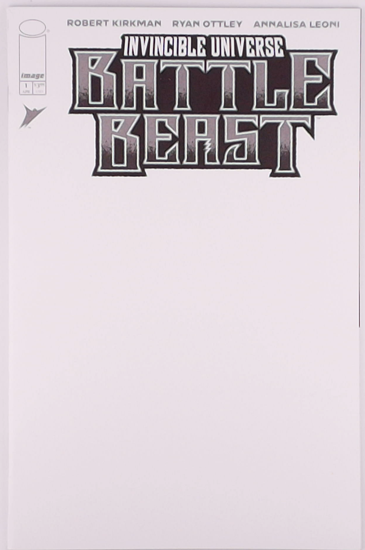 Invincible Universe: Battle Beast #1I Blank Variant