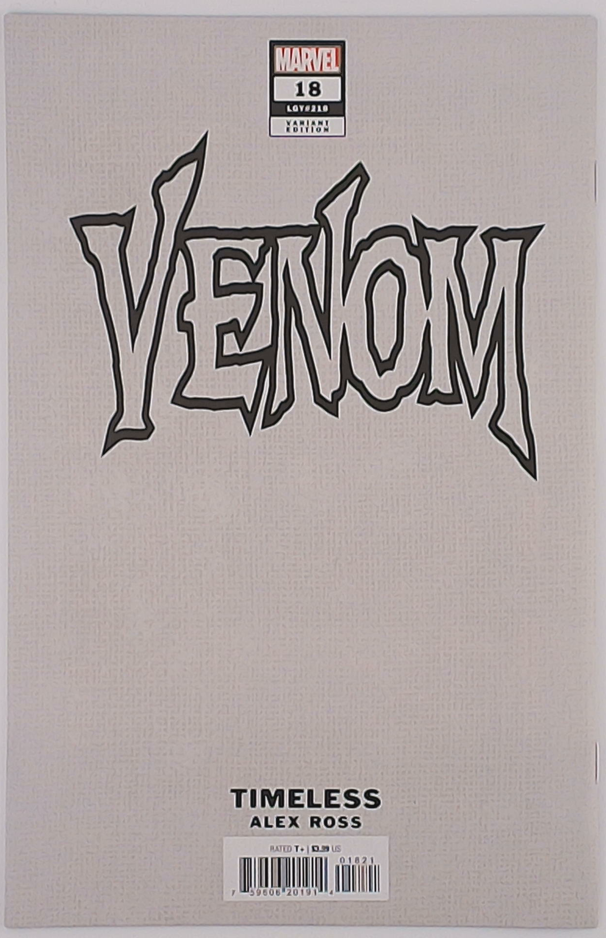 Venom v.5 #18B Alex Ross Timeless Variant