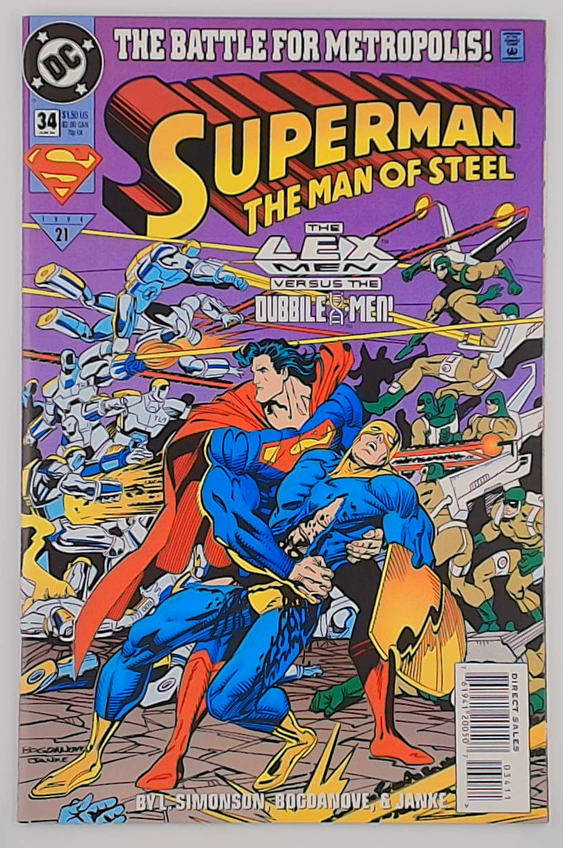 Superman: The Man of Steel #34A