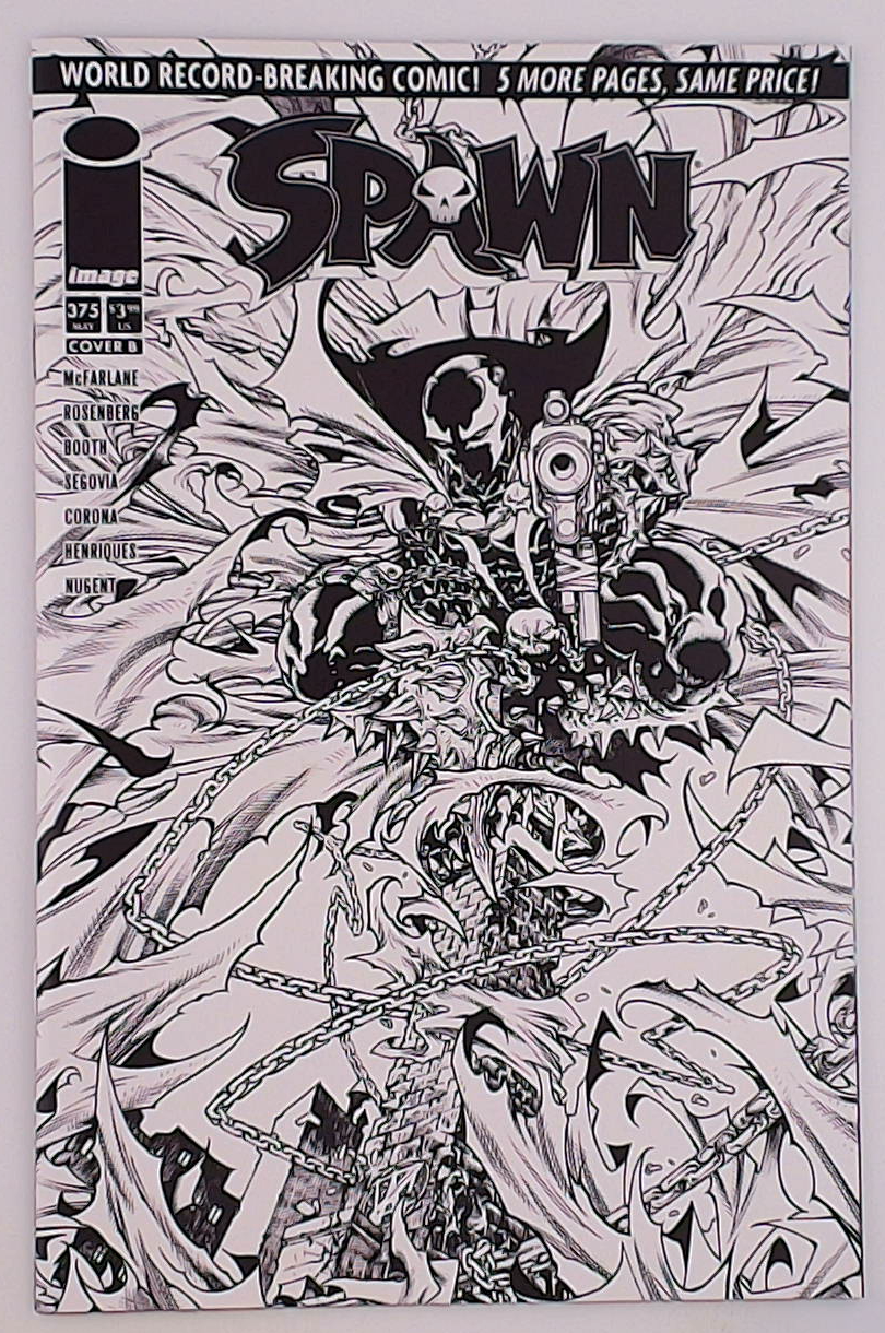 Spawn #375B Harvey Tolibao B&W
