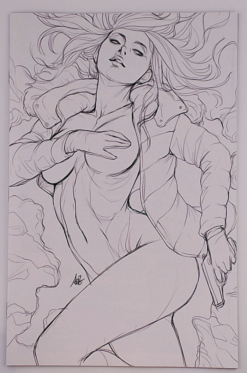 Gun Honey: Doubles Down #1L Artgerm B&W