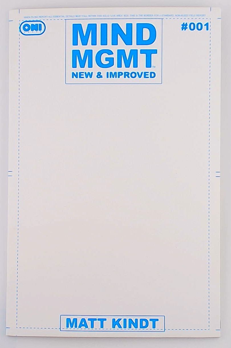 Mind MGMT New & Improved #1D Blank Sketch