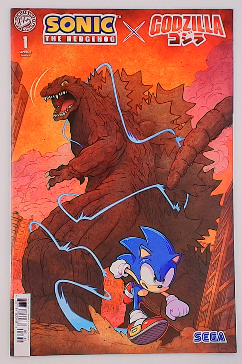Sonic The Hedgehog X Godzilla #1A
