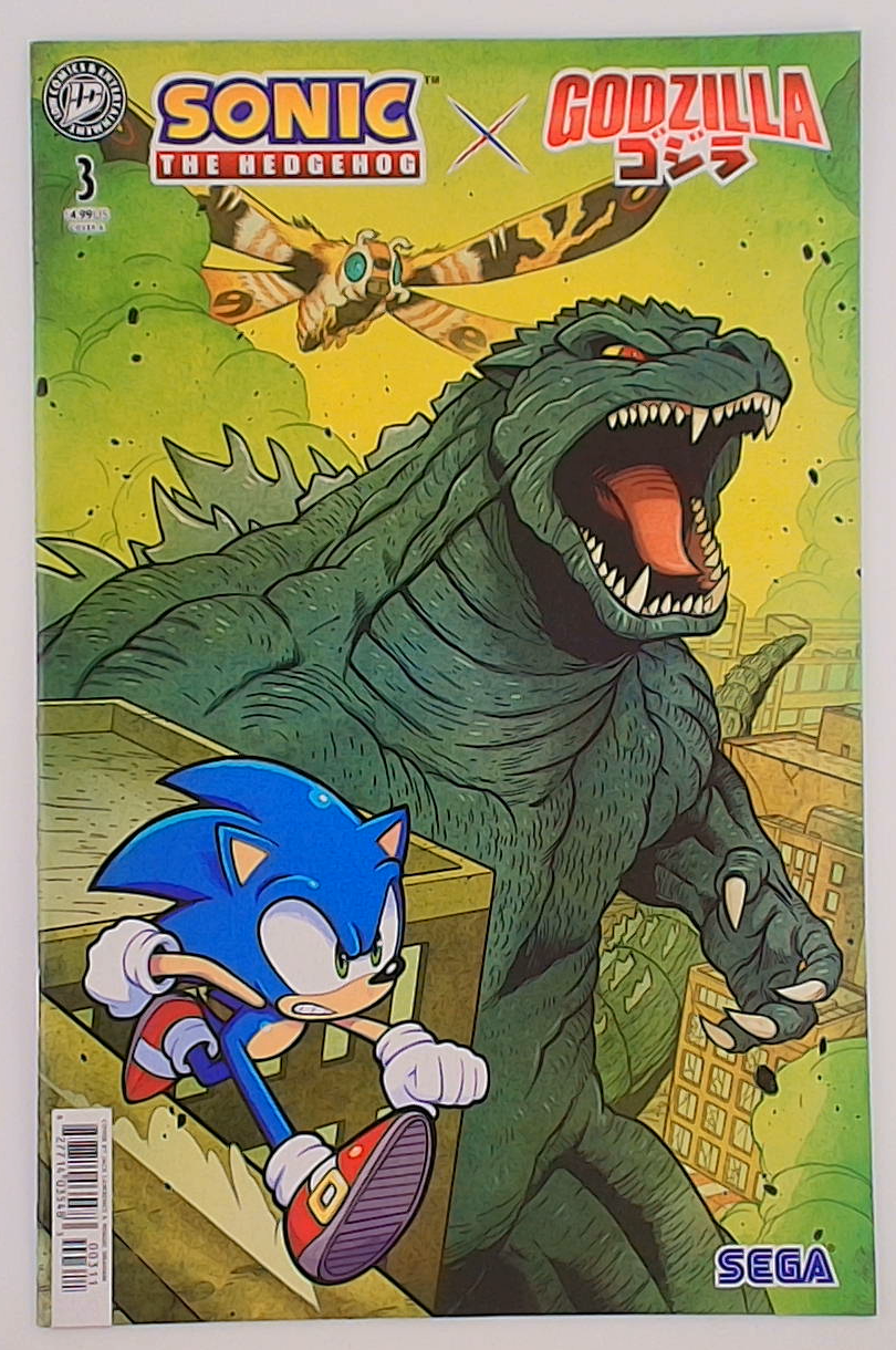 Sonic The Hedgehog X Godzilla #3A