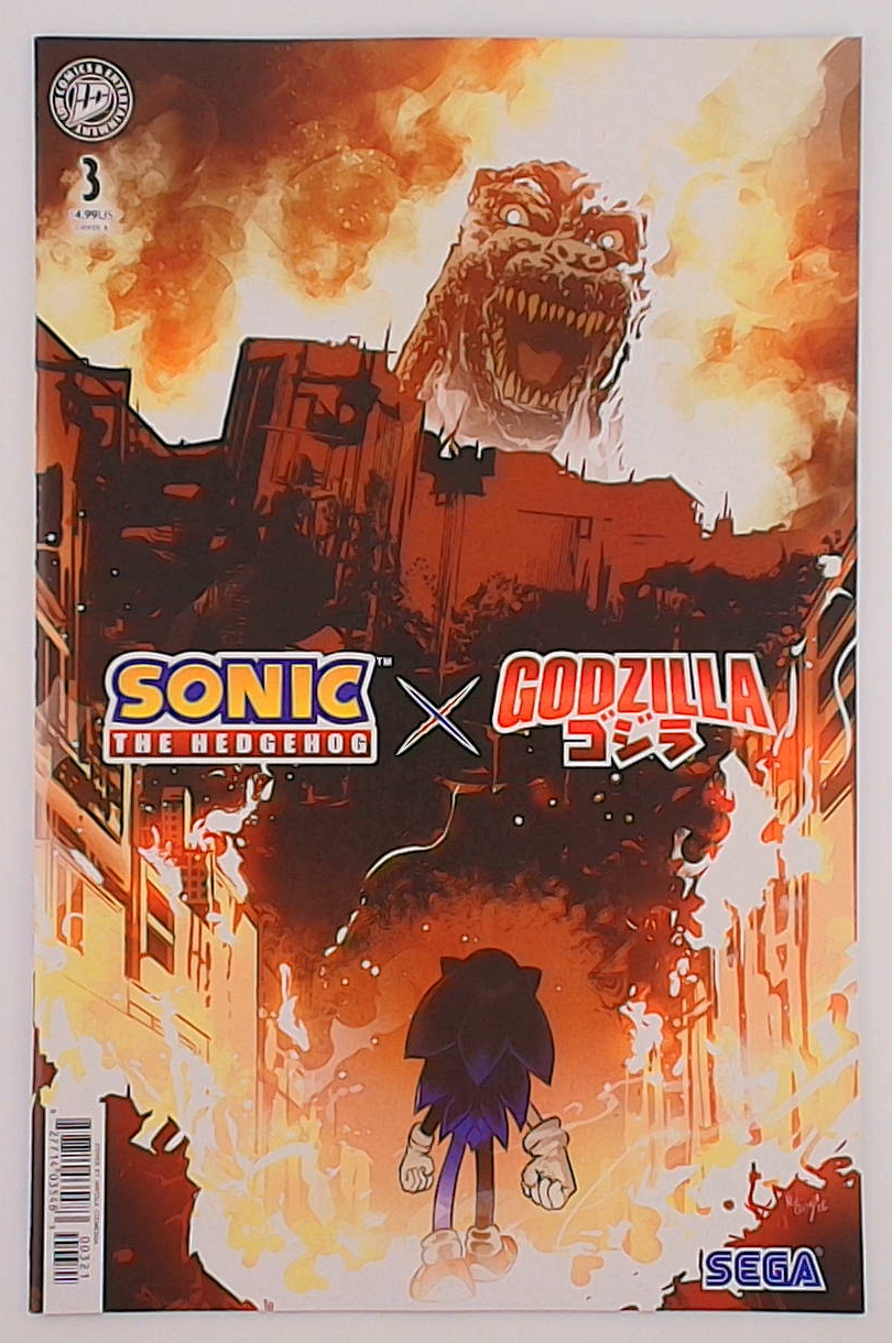 Sonic The Hedgehog X Godzilla #3B Cizmesija