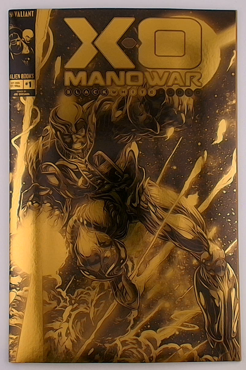 X-O Manowar Black, White & Gold #1B Quesada
