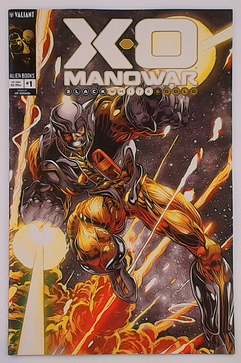 X-O Manowar Black, White & Gold #1C Fajardo